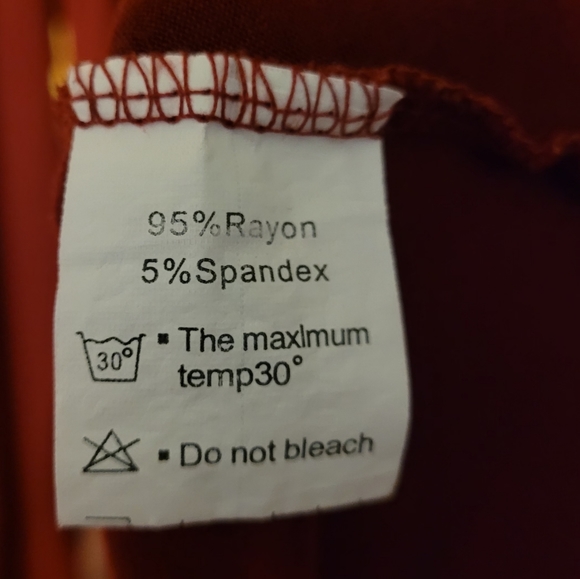 Merlot Long Sleeve Asymmetrical Dress - Picture 5 of 5